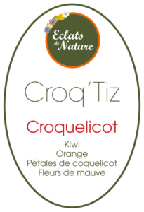 Etiquette CroqTiz Croquelicot